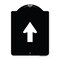 Signmission Straight Thru Straight Thru Symbol Heavy-Gauge Aluminum Architectural Sign, 24" x 18", BW-1824-22834 A-DES-BW-1824-22834 - alternate 1